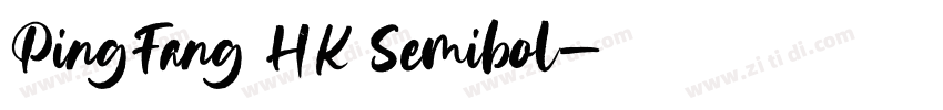 PingFang HK Semibol字体转换